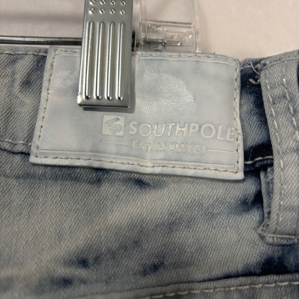 Vintage 90's Acid Wash Southpole Skinny Jeans Men's 36x30 - Picture 8 of 8
